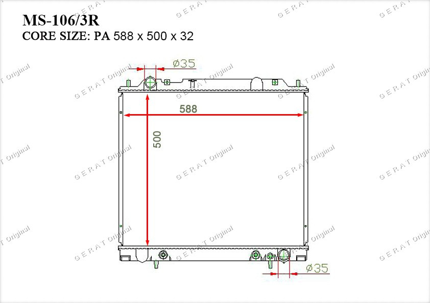 Радиатор основной MR126103