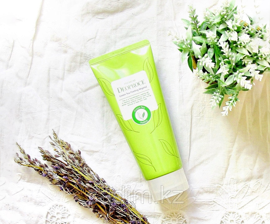 Deoproce Premium Green Tea Peeling Vegetal - Пилинг- скатка на основе зеленого чая