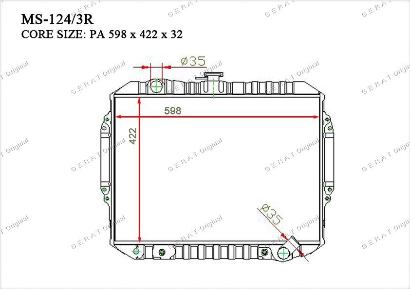Радиатор основной MB422130