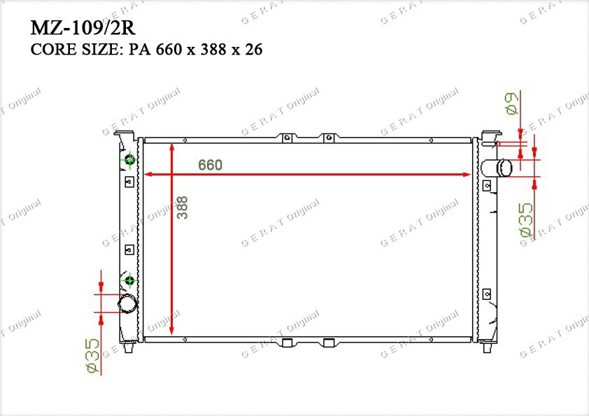 Радиатор основной KL4715200A