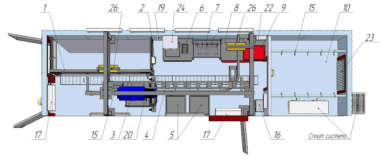 Модульный пункт убоя КРС на 10 голов
