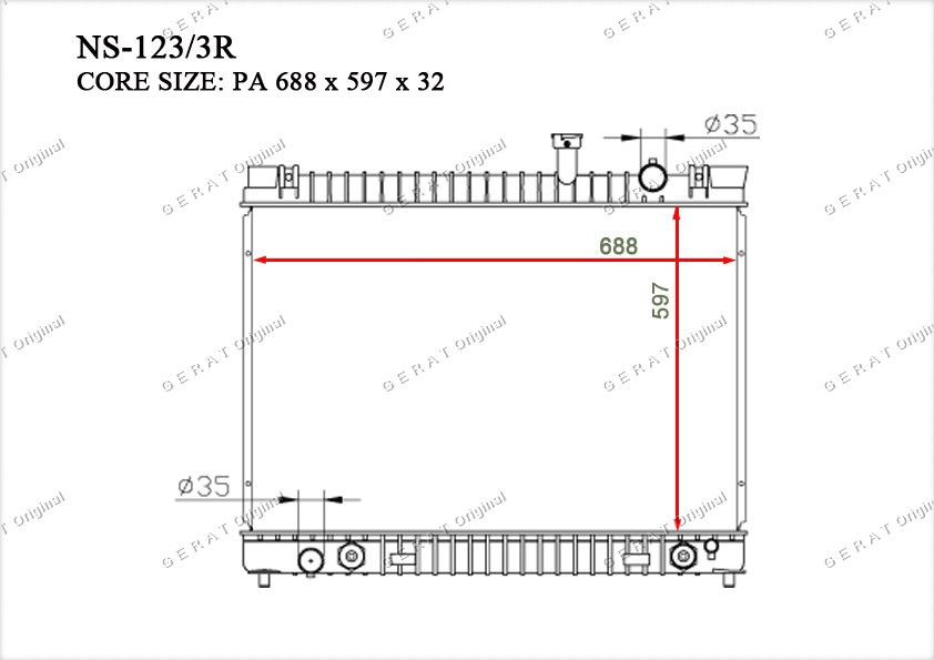 Радиатор основной 21460ZC21A