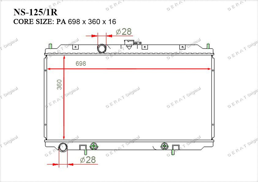 Радиатор основной 21460AV700