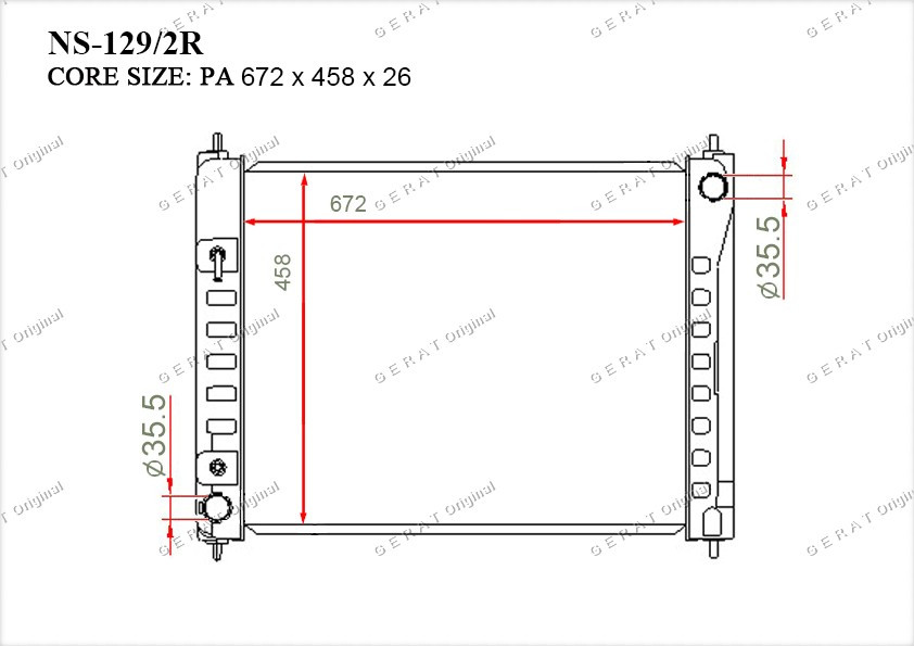 Радиатор основной 214601AA0A