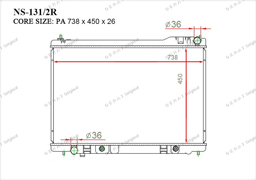 Радиатор основной 21460CG200