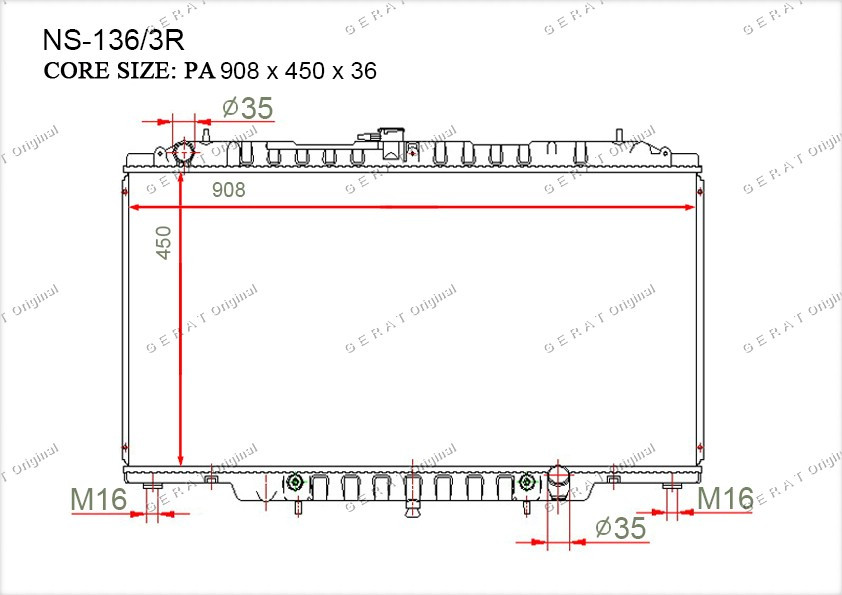 Радиатор основной 21460VB000