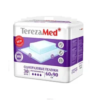 Пеленки впитывающие одноразовые TEREZAMED SUPER 60*90 упак 30шт (1788)