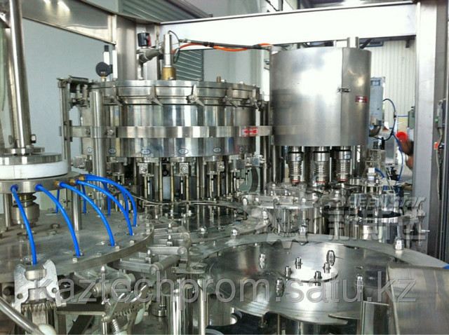 Триблок автомат (ополаскивание, розлив, укупорка), 1 л, 2000 бут/ч