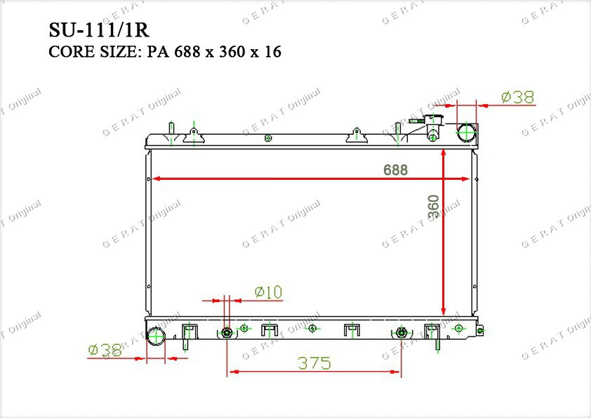 Радиатор основной 45111SA131