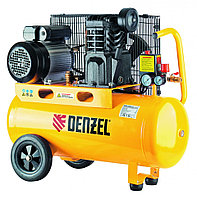 Компрессор масляный PC 2/50-400, Х-PRO, ременный, 10 бар, 400 л/мин, 2, 3 кВт, 220 В. DENZEL