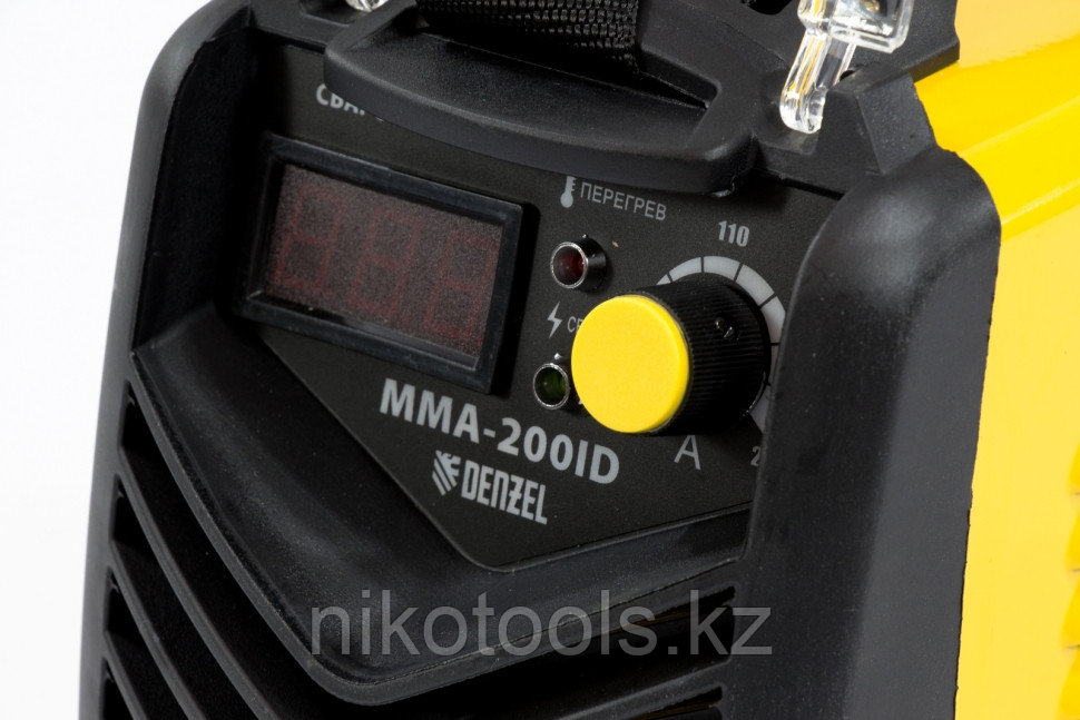 Аппарат инверторный дуговой сварки ММА-200ID, 200 А, ПВР 60%, D электрода 1,6-5 мм, провод 2 м. DENZEL - фото 5 - id-p57096571