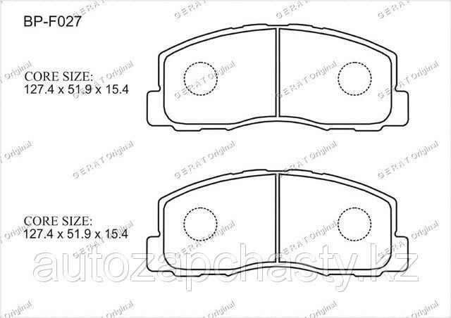 Колодки тормозные передние MB277192