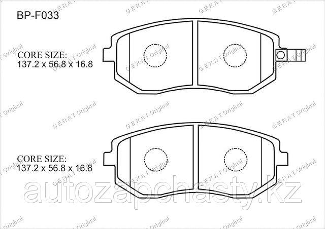 Колодки тормозные передние 26296AE160