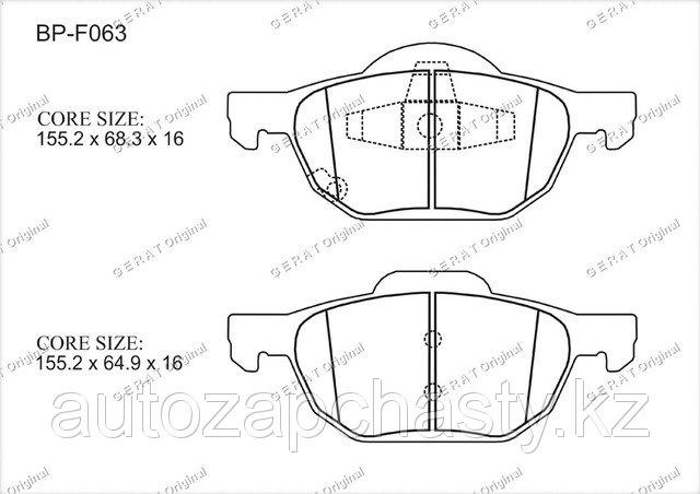 Колодки тормозные передние 45022SEAE01