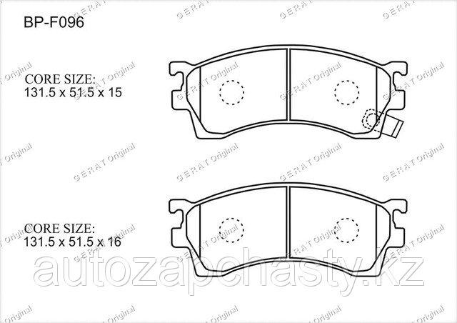 Колодки тормозные передние G5Y63323Z