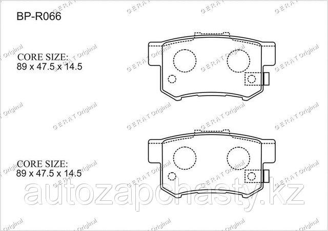 Колодки тормозные задние 43022SM4G00