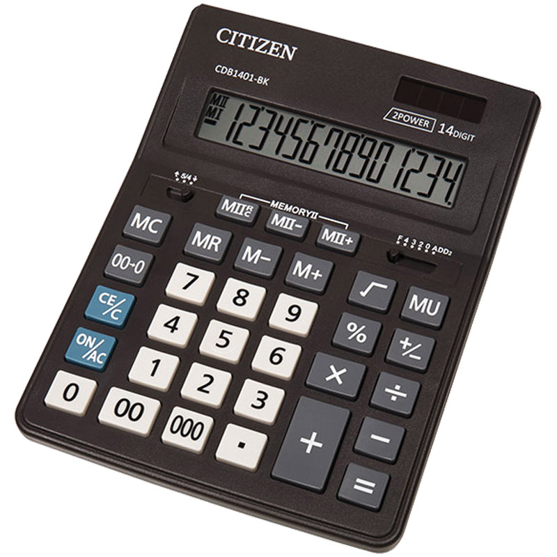 Калькулятор настольный Citizen Business, 14 разрядов, 157*200*35 мм.