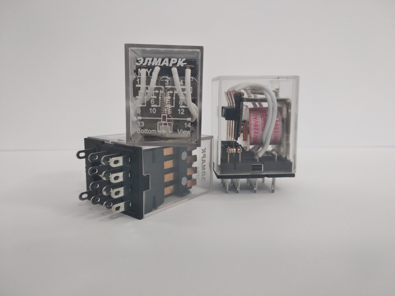 Реле промежуточное MY-4 РПЛ4-5А DC 12V, 4 пары контактов 5А