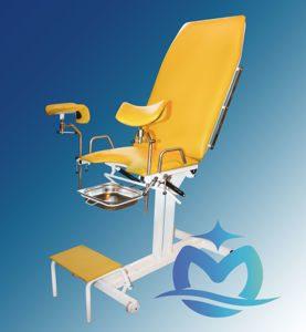 Кресло гинекологическоеКГ-02 «Ока-Медик» (изменение углов наклона спинки и сиденья при помощи пневмопружин.),