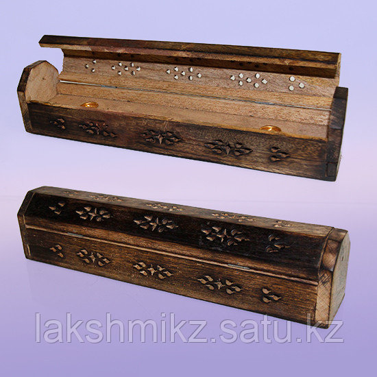 Подставка под благовония пенал из ценных пород дерева Антик 30cm-6cm-6cm