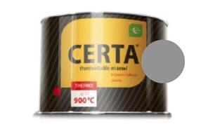 CERTA эмаль термостойкая антикоррозионная серебристо-серый до 600°С (0,4кг)