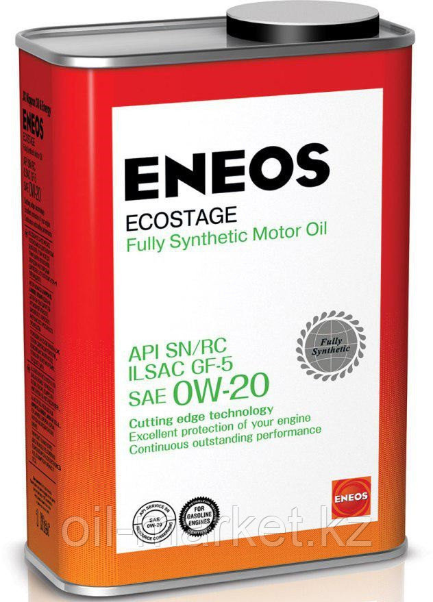 Моторное масло ENEOS ECOSTAGE 0w-20 Synthetic (100%) 0,94 л