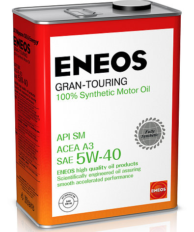 Моторное масло ENEOS GRAN TOURING 5w-40 Synthetic (100%) 4 л, фото 2