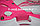 Раздвижные коньки розовые с меховой подкладкой In Line Skate (GF-129), фото 6