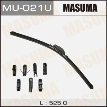 Щетка стеклоочистителя Masuma 21inch 525mm бескаркасная крепление J-hook, Pinch tab, Side pin, Claw, Push butt - фото 1 - id-p57218899
