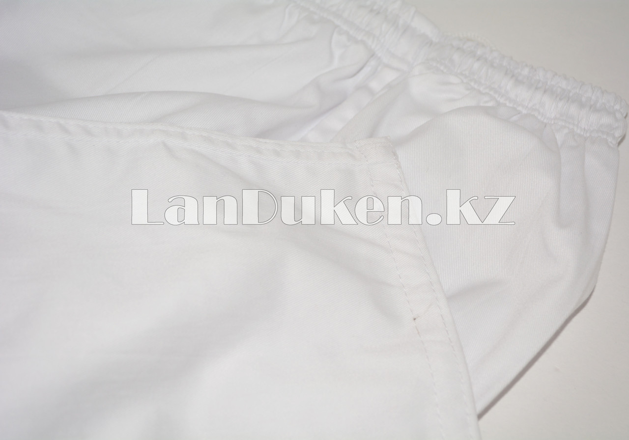 Форма для тхэквондо добок Taekwondo Approved белая с красно-черным воротником - фото 5 - id-p57041530