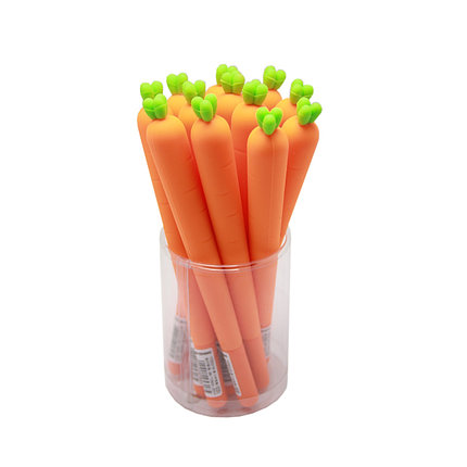 Ручки гелевые детские Морковь, фото 2