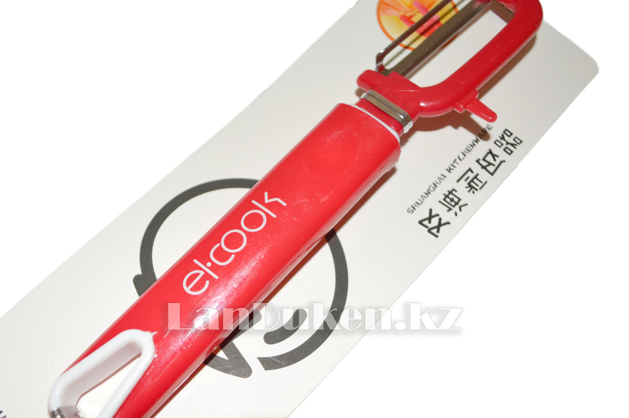 Овощечистка "El-Cook" вертикальная с пластиковой ручкой красная - фото 2 - id-p57218962
