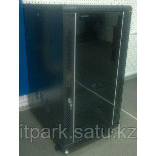 Шкаф стандартный сетевой 19" 18U 600х600х900, цвет черный - фото 1 - id-p57230107