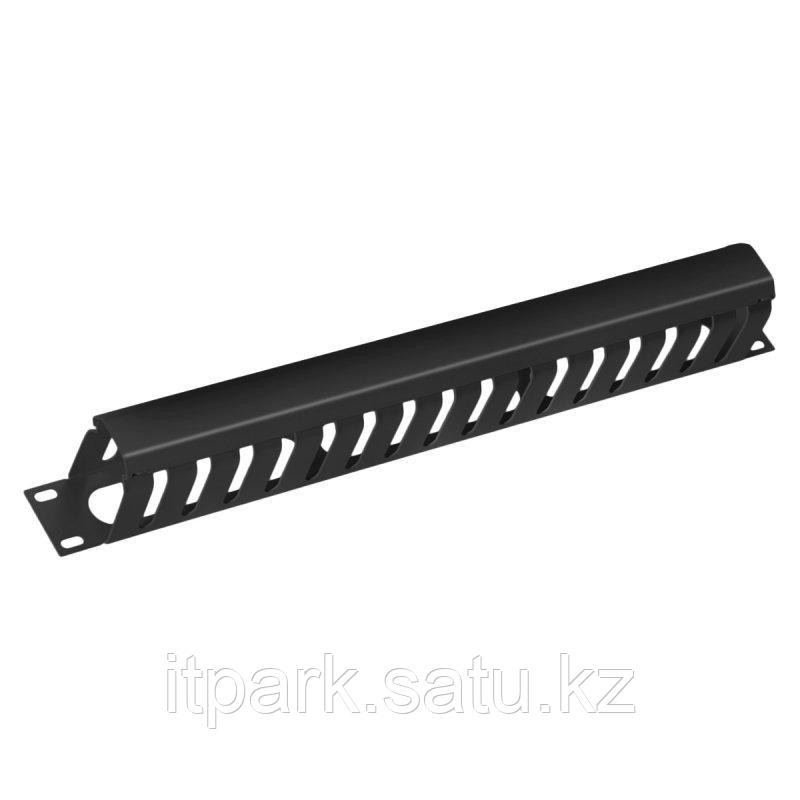 Органайзер металлический с крышкой для укладки кабеля ,1U - фото 1 - id-p57230114