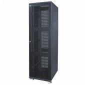 Шкаф стандартный сетевой 19" 32U 600*600*1610 цвет черный, передняя дверь перфорированная