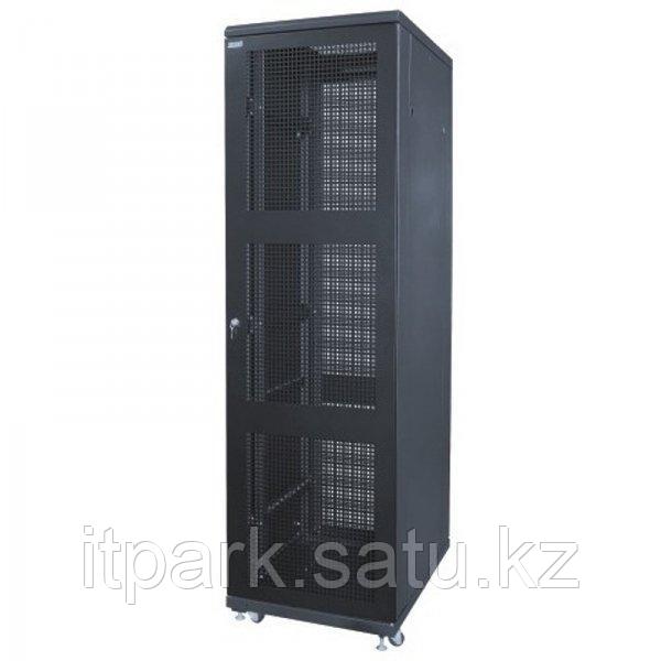 Шкаф стандартный сетевой 19" 47U 800*1000*2055 цвет черный, передняя дверь перфорированная