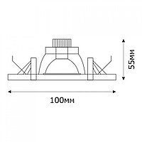 Спот LED QX8-W255 ROUND 3W 5000K (TS) 60шт