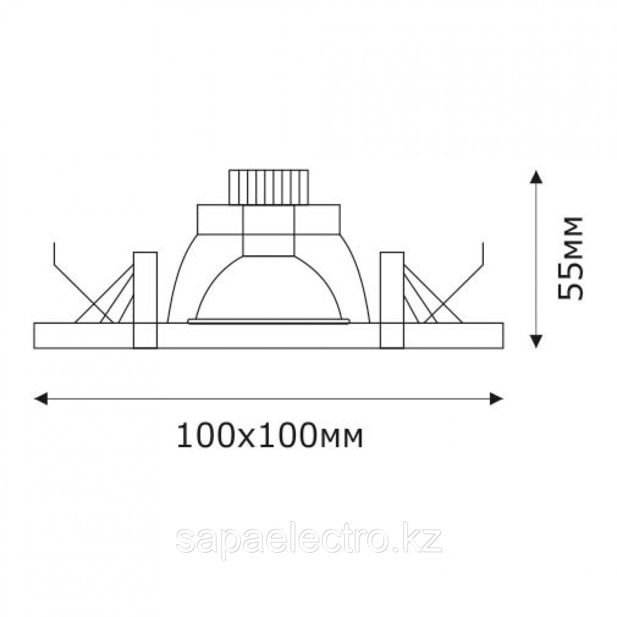 Спот LED QX8-W699 SQUARE 3W 5000K (TS) 60шт