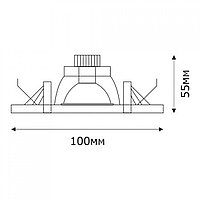 Спот LED QZFG-01 ROUND 3W 5000K (TS) 60шт