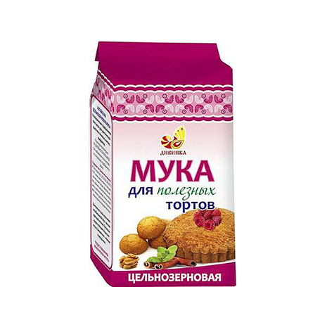 Мука ц/з Дивинка для полезных тортов 700г, фото 2