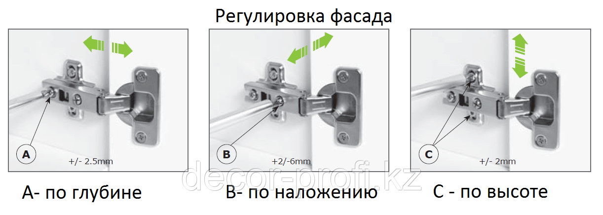 Петля MS Slide On для фальшпанели 90* FGV с ответной планкой - фото 3 - id-p57245907