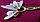 Японская палочка-шпилька для волос"Фиолетовая бабочка", фото 3