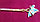 Японская палочка-шпилька для волос"Голубая бабочка", фото 2