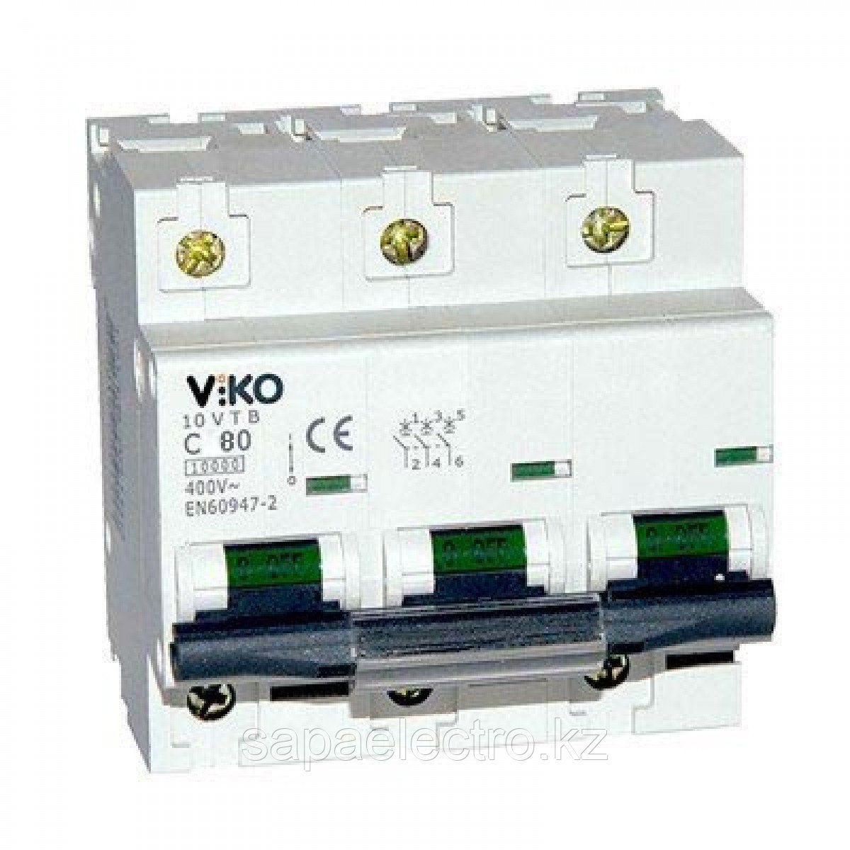 10VTB-3С80  Автомат 3P  80A  10KA  B-C   (VIKO)