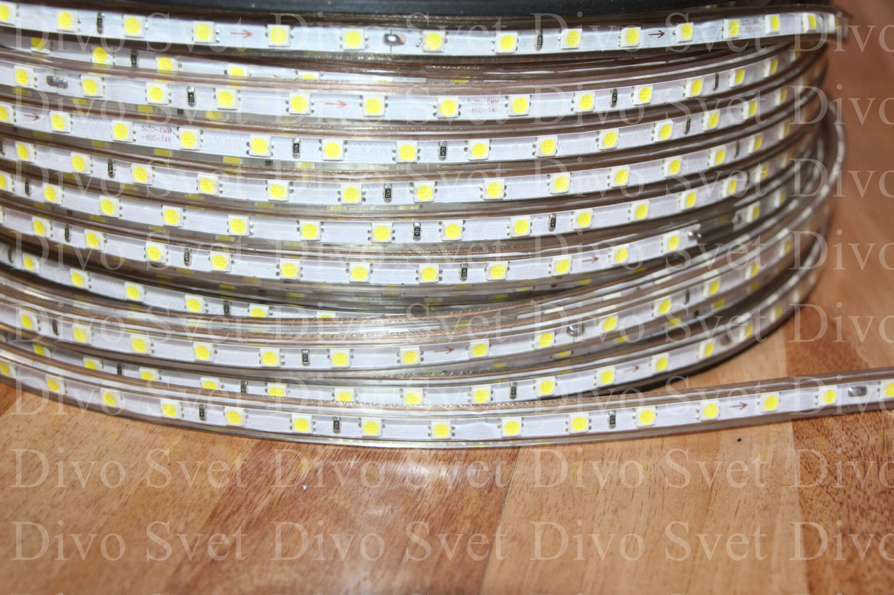 Светодиодная лента SMD 5050 IP67 220 v, 60 диодов/метр. ВСЕХ ЦВЕТОВ! Диодная лента IP67.