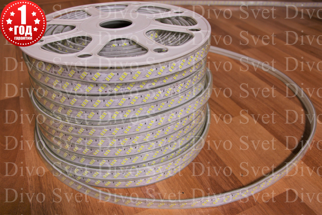 Светодиодная лента SMD 5730 в 3 ряда диоды, 220 В. Диодная лента, LED Strip light 220V.