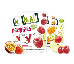 Органические безглютеновые фруктовые полоски торговой марки "N.A!" , органические леденцы 