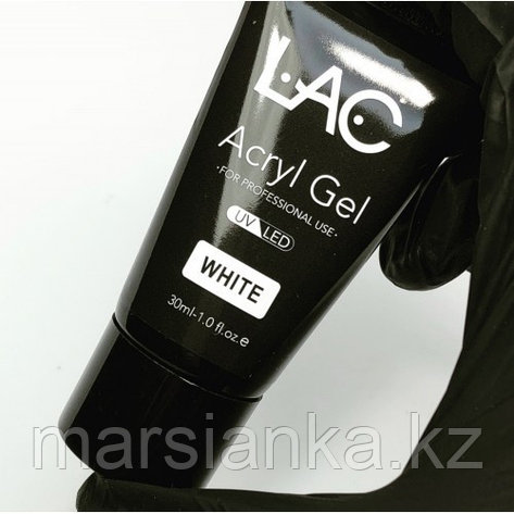 Acryl Gel White LAC , 30мл, фото 2