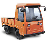 Электротележки грузоподъемностью 2 тонны со стеклопластиковой кабиной, с пневматическими шинами, фото 2