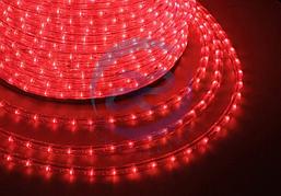 Дюралайт LED, свечение с динамикой (3W) - красный, 36 LED/м, бухта 100м